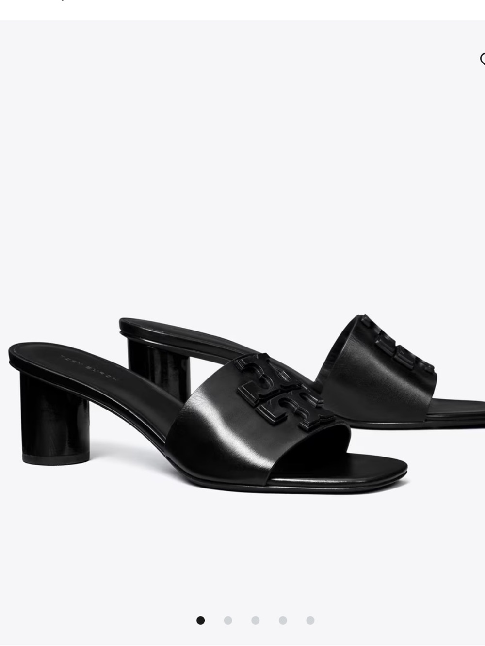 Tory Burch Double Stack Logo Mule Sandal 55MM - Picture 2 of 9